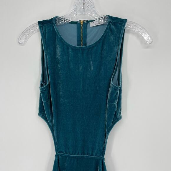 Tobi Sleeveless Bodycon Cutout Velvet Mini Dress Size Small - Picture 3 of 9